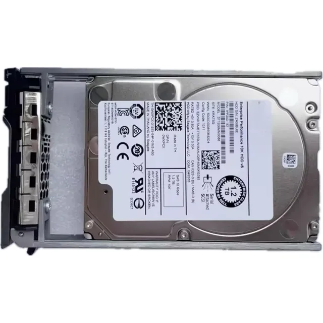 Disco Duro Dell 1.2t Sas 10k 12g Reacondicionado Garantizado Negro (Reacondicionado)