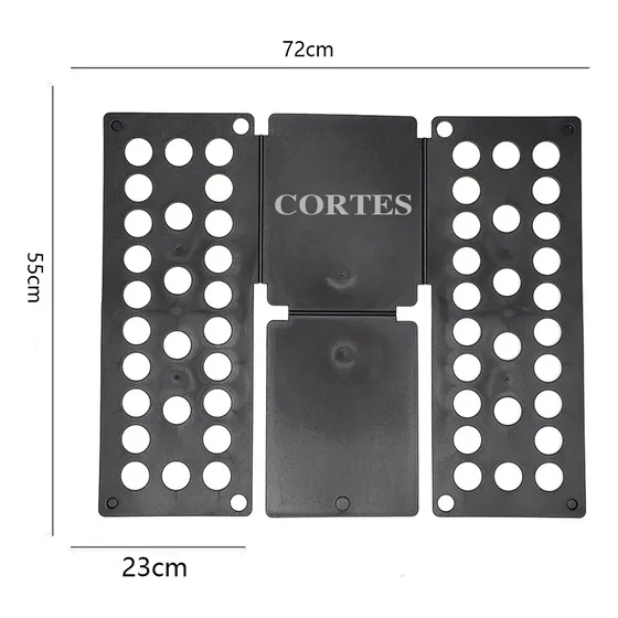 Cortes Doblador De Ropa Infantil De 3 Pasos Plegable, Tabla Para Camisas Y Playeras, Organizador De Armario, Herramienta Práctica Para Doblar Ropa De Adulto, Ahorra Espacio En Casa