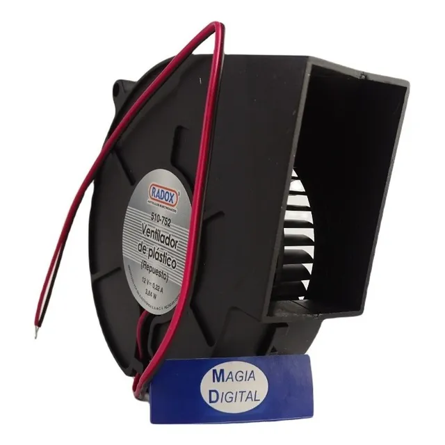 Ventilador Radox 510-752 Caracol Abanico Turbina 4puLG 12v