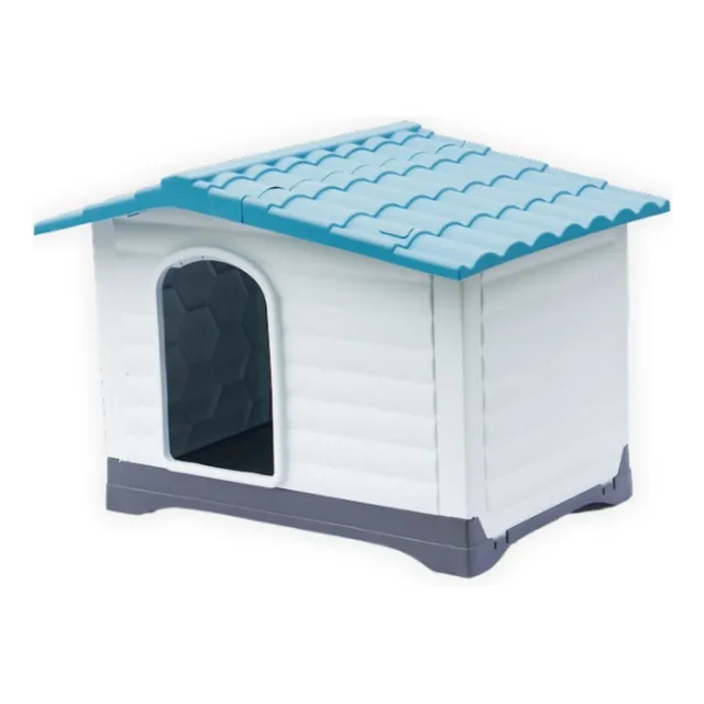 Casa Para Perro Ajolopet 91x68x67 Cm Térmica Mediana Color Azul oscuro