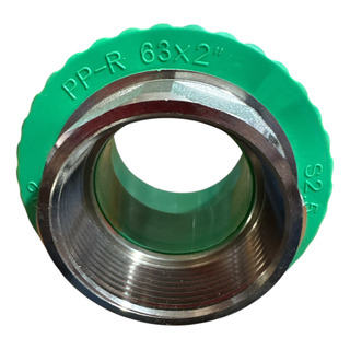 Adaptador Ppr Verde Rosca Int 2 Npt Termofusionar 63 Mm Adaptador Ppr Verde Rosca Int 2 Npt Termofusionar 63 Mm