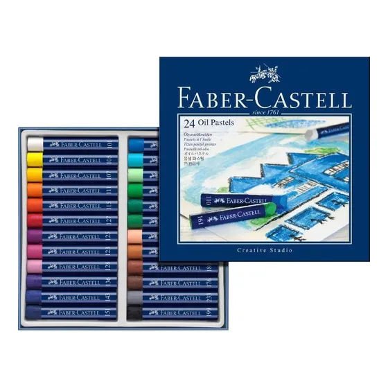 Set 24 Tizas Pasteles  Oleo Faber Castell