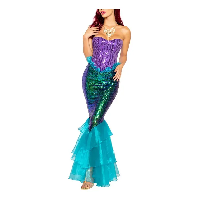 Disfraz De Princesa Sirena Ariel Para Mujer Adulta
