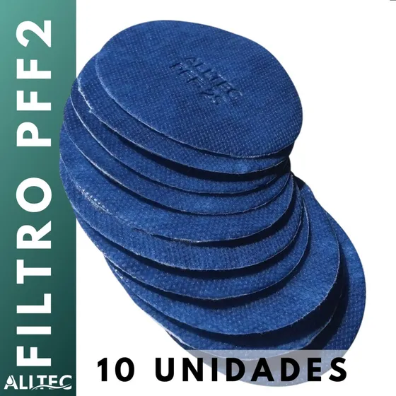 10 Filtro Pff2 Poeira Gesso Madeira Respirador Alltec Destra