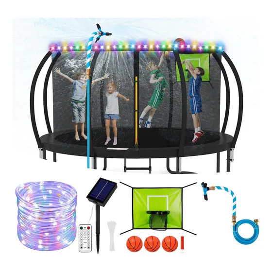 Kit De Accesorios De Trampolín Kit, Luces Solares De Se Al 3
