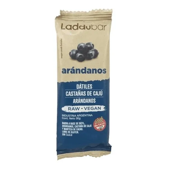 Barrita Datiles Veganas X3 Arandanos Sin T.a.c.c Laddubar