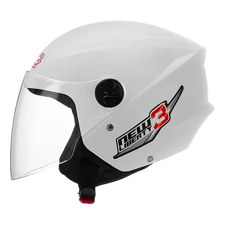 Capacete New Liberty Three Branco Protork Capacete New Liberty Three Branco Protork