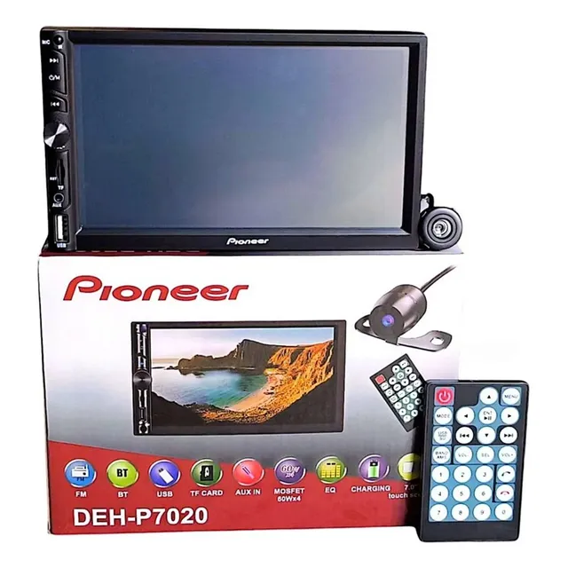 Reproductor Pionner Pantalla 2 Din + Controles + Cámara
