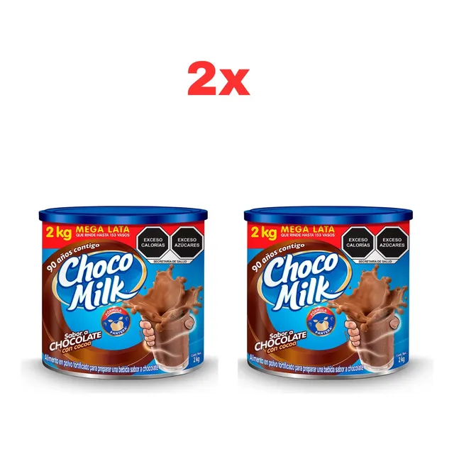 Pack 2 Botes Choco Milk Bebida En Polvo Sabor Chocolate 4kg