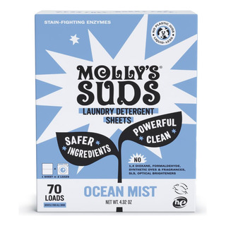 Lençóis De Detergente Para Roupa Molly's Suds 70 Loads Ocean Lençóis De Detergente Para Roupa Molly's Suds 70 Loads Ocean