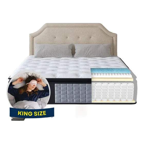 Colchon King Size Soffia Memory Foam Hibrido Ortopedico