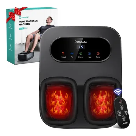 Massageador de Pes Eletrico Portatil com Aquecimento e Controle Remoto para Relaxamento Pés e Pernas Shiatsu Profissional