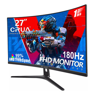 Monitor Gamer Curvo Crua Cr270c-p 27 1k180hz Negro 100v/240v Monitor Gamer Curvo Crua Cr270c-p 27 1k180hz Negro 100v/240v
