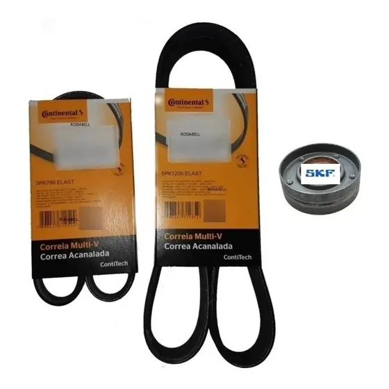 Kit Correas Poliv Continental Original Vw Gol Trend 1.6 8v