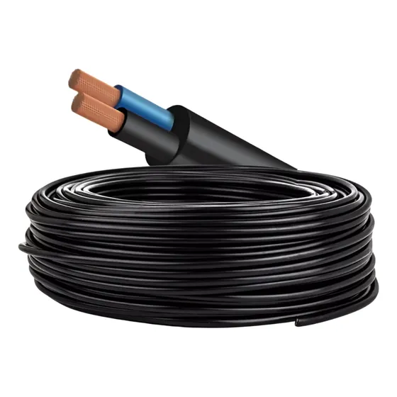 Fio Cabo Elétrico Pp 2x2,50 Preto 100mts Duas Vias Flexível