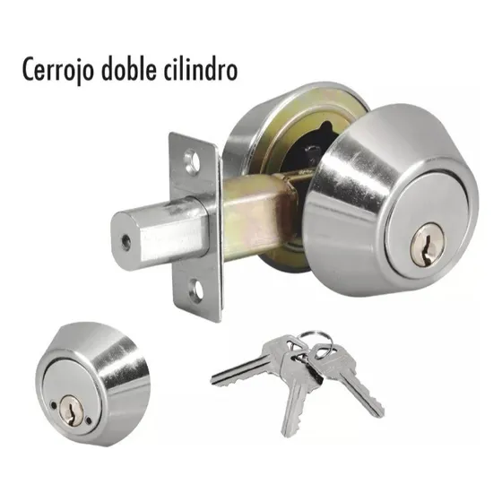Cerradura Auxiliar Doble Cilindro Cerrojo