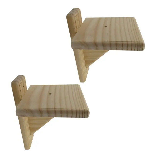 2 Suporte De Parede Para Caixa Inpa Abelha Jatai Mirim 12x12