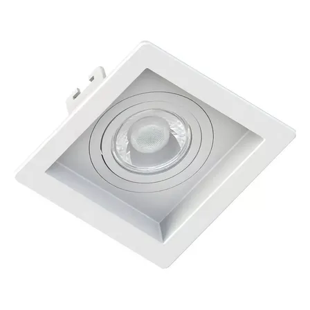 Kit 10 Spot Par20 Recuado Quadrado Save Energy Click Branco 127/220v Branco