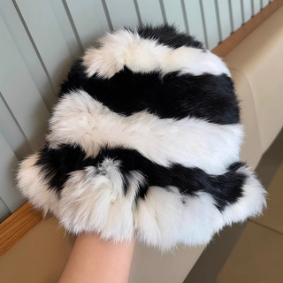 Gorro Cálido Y Suave De Piel De Felpa Para Invierno, Tejido Gorro Cálido Y Suave De Piel De Felpa Para Invierno, Tejido