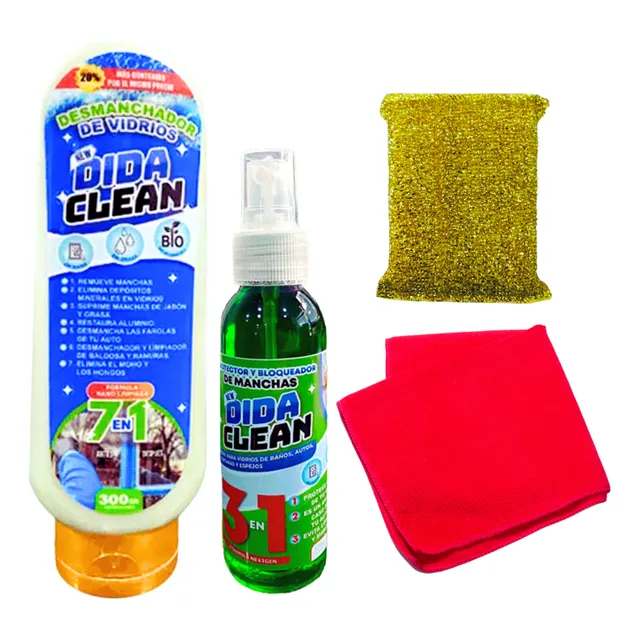 Kit Elimina Manchas De Vidrios