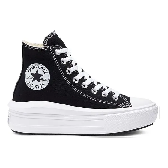 Zapatillas Converse Chuck Taylor Bota Negra Plataforma Move