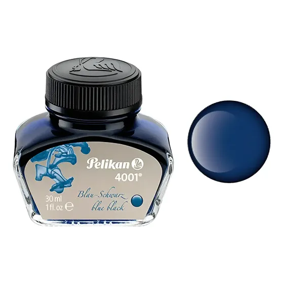 Tinta Pluma Fuente Pelikan 4001 - 30 Ml - Blue Black