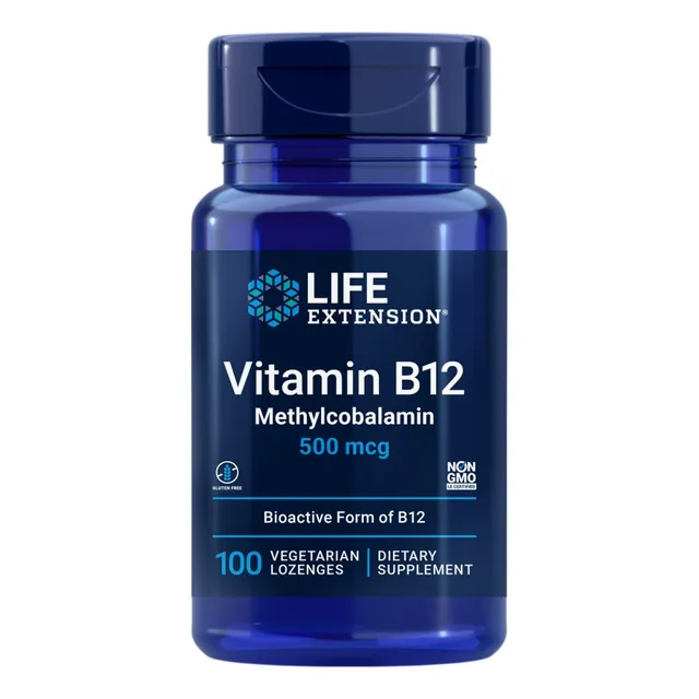 Life Extension, Vitaminab12 Metilcobalamina 100capsulas Sabor Sin Sabor