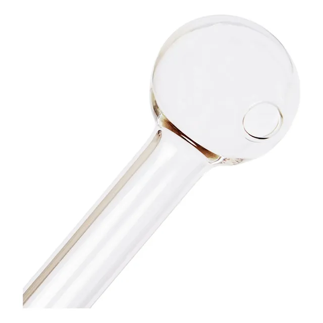Pipa De Vidrio Tubo Cabeza Redonda