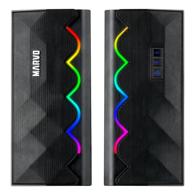 Parlantes Gaming Pc Marvo Sg-269 Bluetooth Iluminacion Rgb