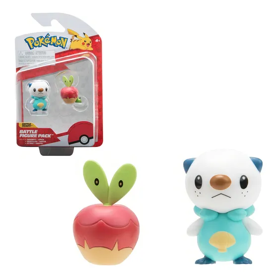 Figuras Pokemon Oshawott + Applin - Pokemon Battle Ready