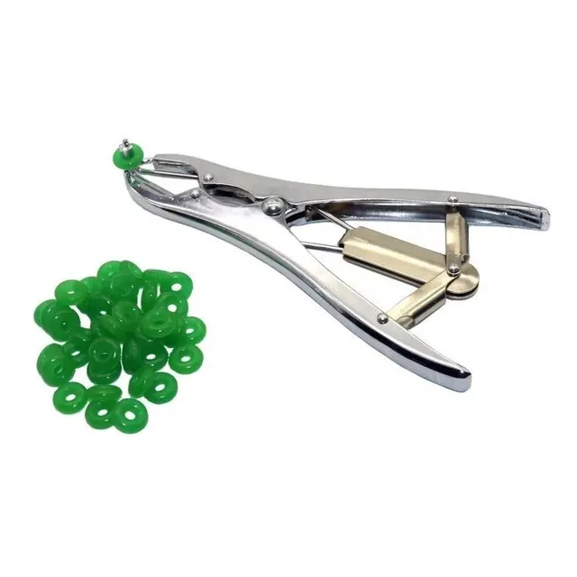 Alicate Elastrador Com 100 Aneis Para Castração