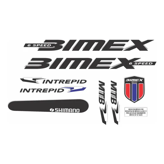 Calcomanías Para Bicicleta Bimex