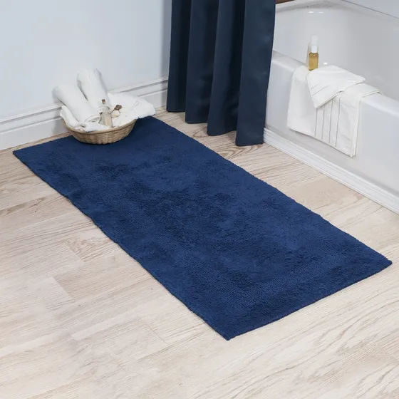 Tapete Baño Larga Reversible 100% Algodon