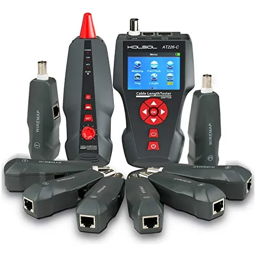 Noyafa - Comprobador De Cables De Red Rj45 Para Rj45, Rj11, Bnc, Ping/poe 8, Nf-8601w