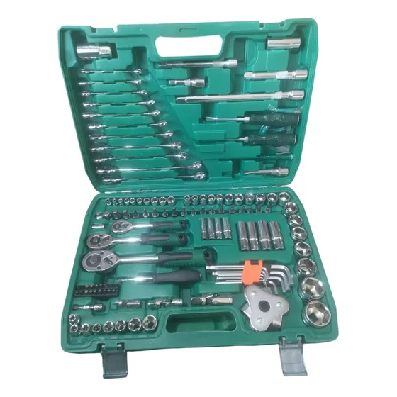 Juego De Dados Ratchet Y Llaves 121 Piezas 1/2 1/4 Y 3/8