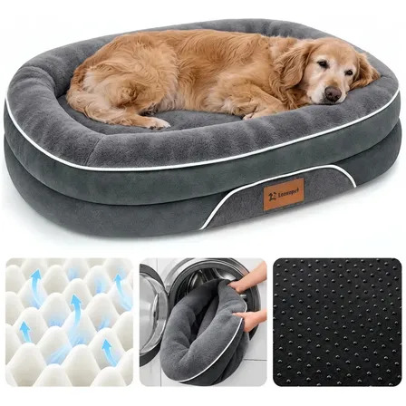 Cama Pet Grande Caminha Cachorros sofá luxo Suporte Cervical Espuma De Ortopédic