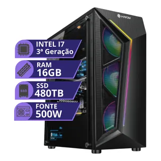 Pc Gamer Cpu Intel I7 3.4ghz Ssd 480gb Memoria Ram 16gb 500w Pc Gamer Cpu Intel I7 3.4ghz Ssd 480gb Memoria Ram 16gb 500w