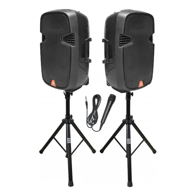 Combo De Caja Activa + Pasiva Gcm-2115k Incluye Pies