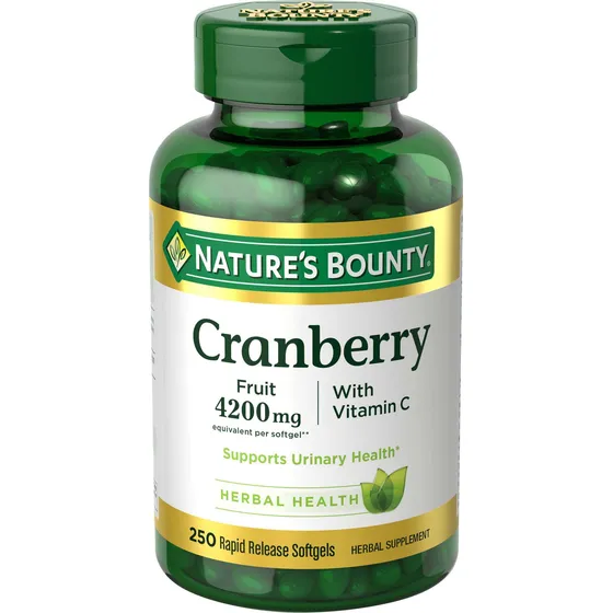 Suplemento De Arándano Nature Bounty 4200 Mg Con Vitamina C 