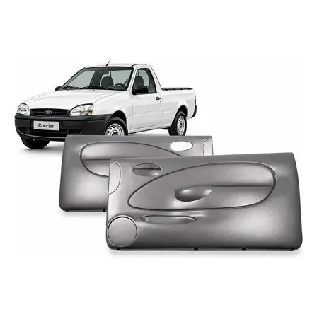 Par Forro Porta Courier 2 Portas 2003 Até 2010 Manual Cinza