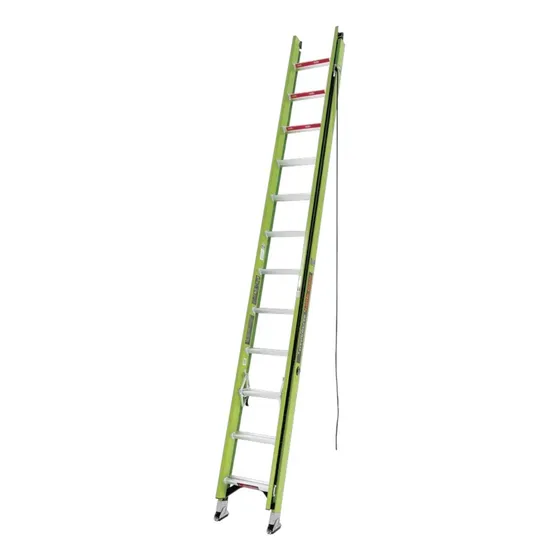 Escalera De Extension De Aluminio Y Fibra De V. Hasta 7.31m