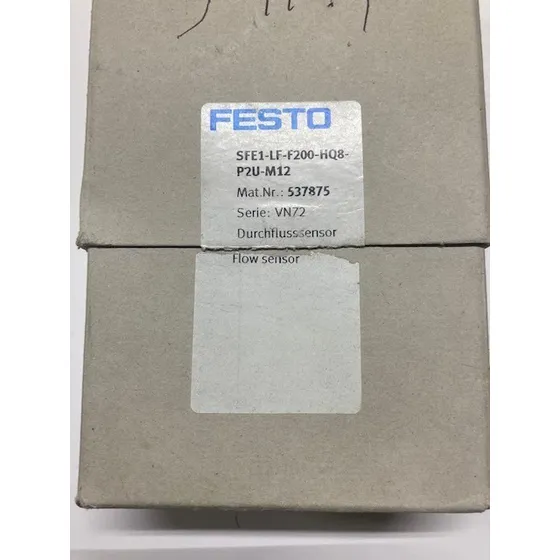 Sensor De Caudal 537875 Festo Sfe1-lf-f200-hq8-p2u-m12