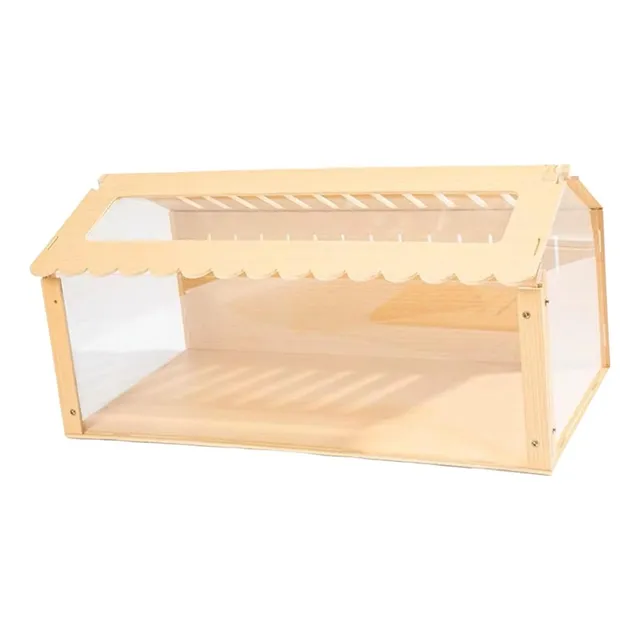 . Hámster Hábitat Ejercicio Juguete Madera Duradera Para