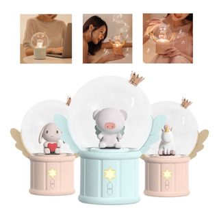 Velador Infantil Con Bluetooth Luz Suave Giratorio 360° Rosa Conejo Velador Infantil Con Bluetooth Luz Suave Giratorio 360° Rosa Conejo