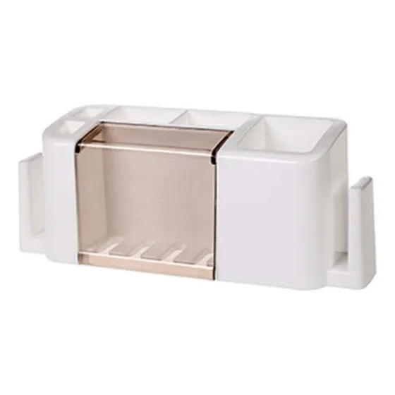 Porta Cepillo De Dientes Organizador De Baño Soporte Cepillo