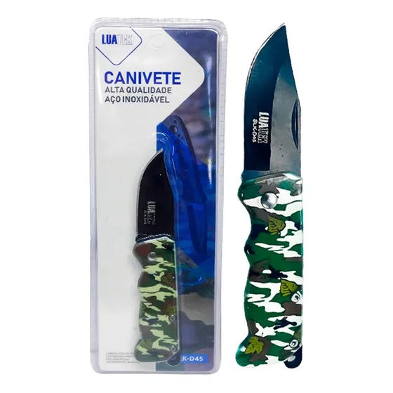 Canivete Retrátil De Bolso [camuflado]