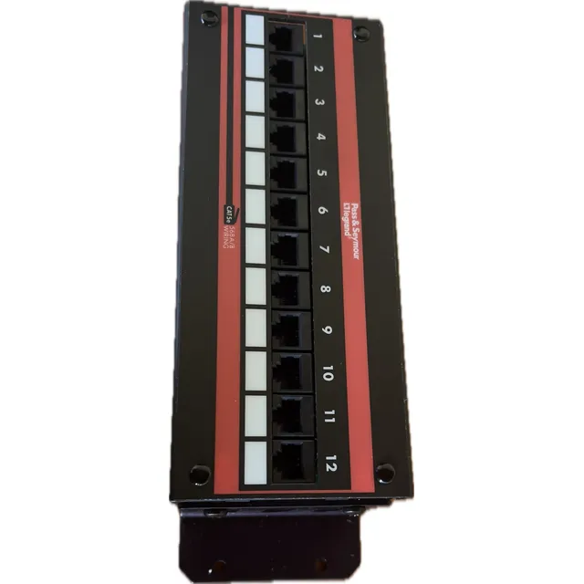 Jack Panel 12 Ptos Cat 5e, Jp12-845c5e Para Empotrar Legrand