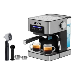 Cafetera Expresso Automatica Spica Sp-1740 Con Espumador Color Negro Cafetera Expresso Automatica Spica Sp-1740 Con Espumador Color Negro