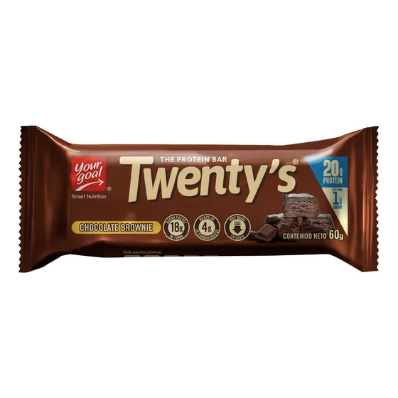 Twenty´s, Snack Proteico (60 Gr) Sabor Chocolate Fudge