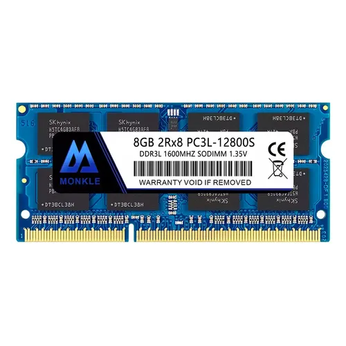Memoria RAM Rasalas 8GB DDR3 1600MHz 2x4GB SODIMM 204 pines para